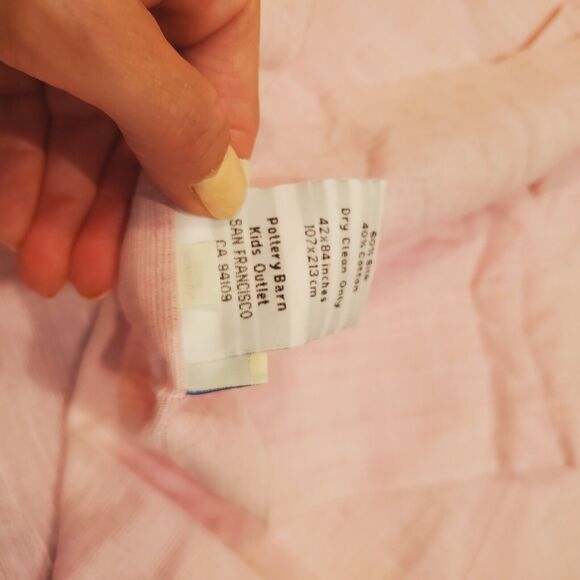 Pottery Barn Kids Outlet Silk Cotton Blend Curtain Panels 42x84 Baby Pink - Picture 7 of 10